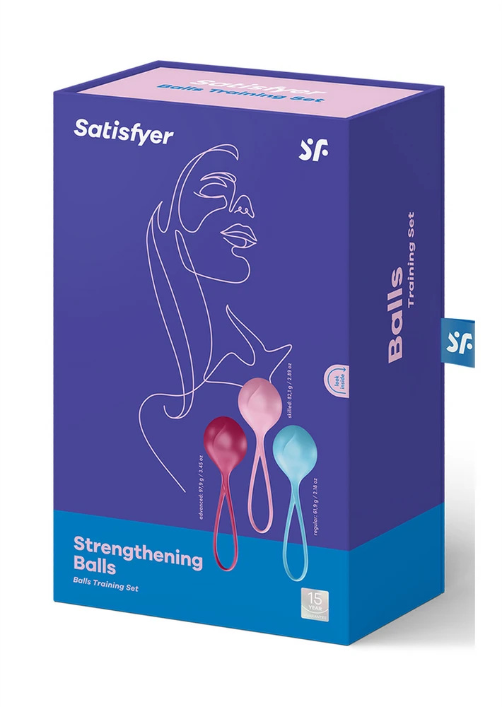 „Satisfyer“ – stiprinamųjų kamuolių treniruočių rinkinys