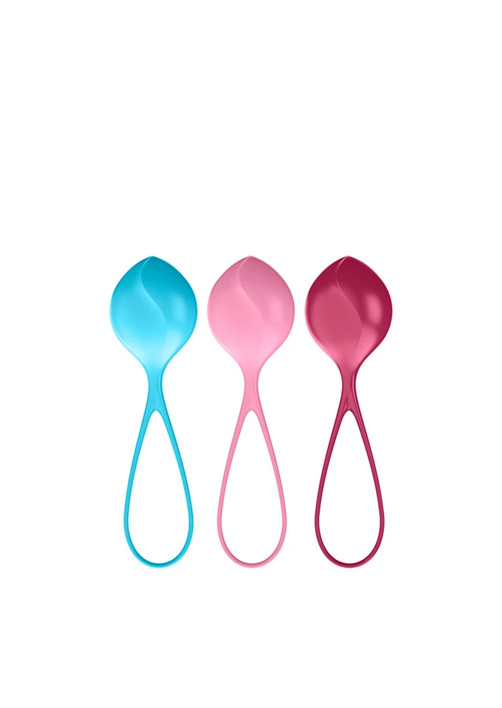 „Satisfyer“ – stiprinamųjų kamuolių treniruočių rinkinys