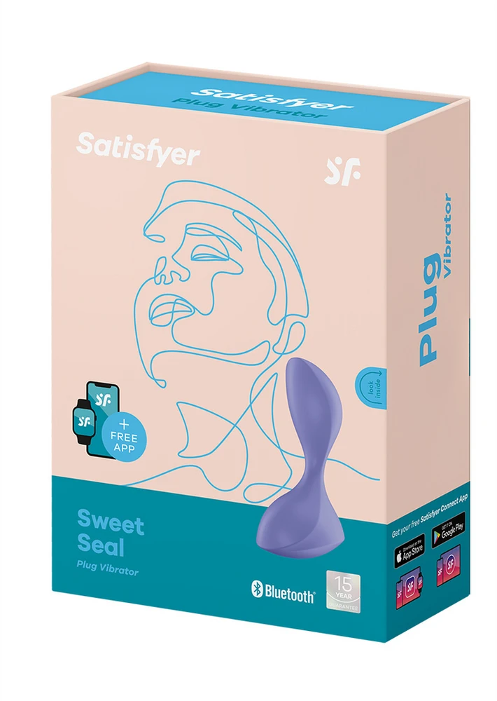 Satisfyer Sweet Seal Violetinė analinis vibratorius