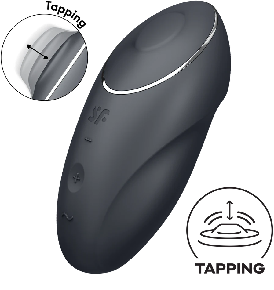 Satisfyer Tap & Climax 1 pilkas