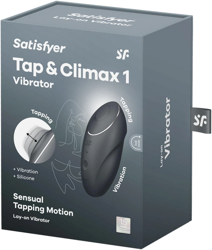 Satisfyer Tap & Climax 1 pilkas