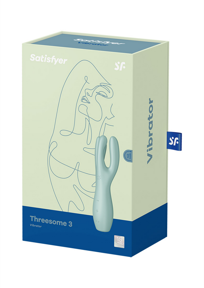 Satisfyer Threesome 3 Mint Dildo