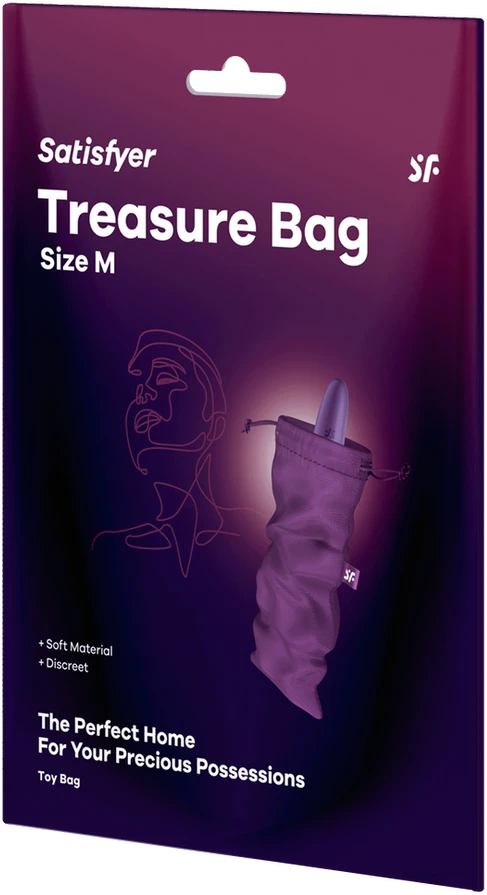 Satisfyer Treasure Bag - maišelis dalykėliams laikyti M Violet