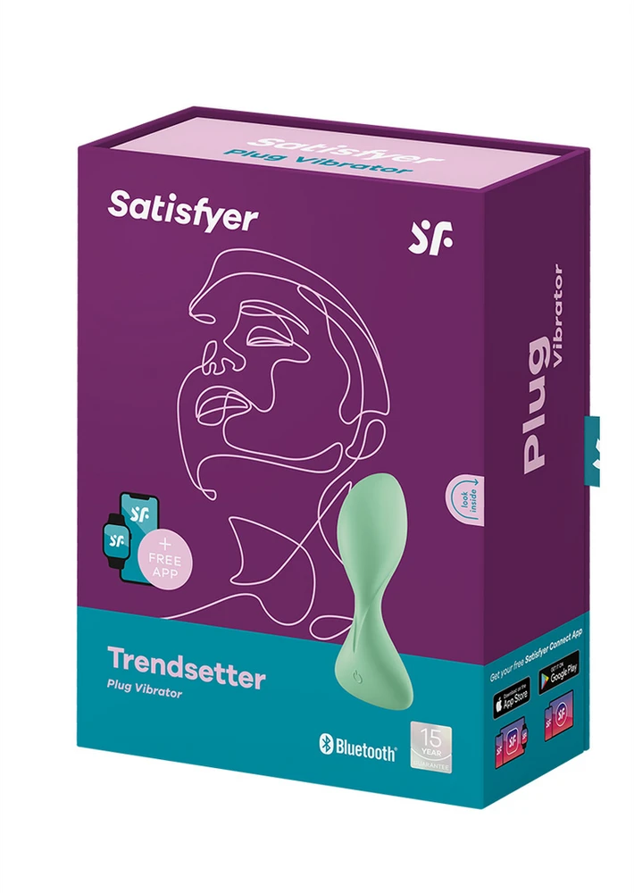 Satisfyer Flat dildo sklandžiai analinis su vibracijos kištukas
