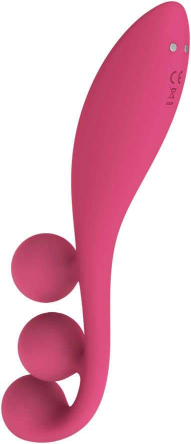 Satisfyer Tri Ball 1 daugiafunkcis vibratorius raudonas