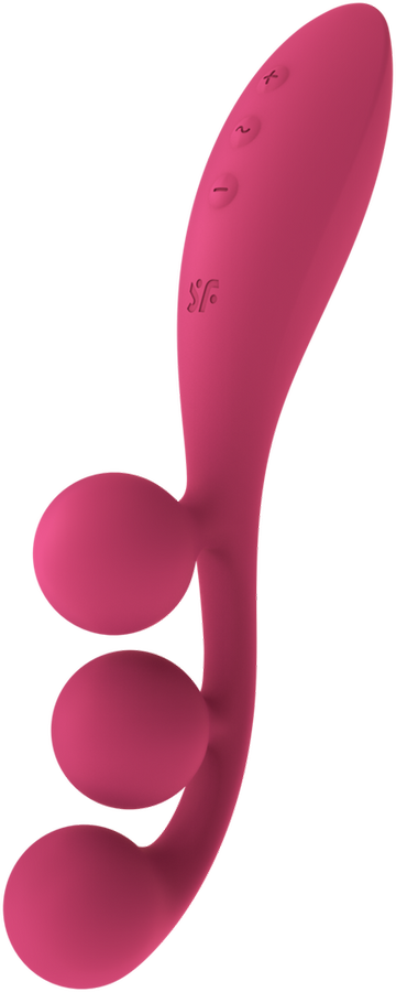 Satisfyer Tri Ball 1 daugiafunkcis vibratorius raudonas