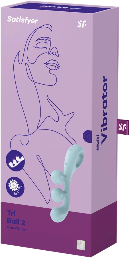 Satisfyer SATISFIER TRI BALL 2 šviesiai mėlynas