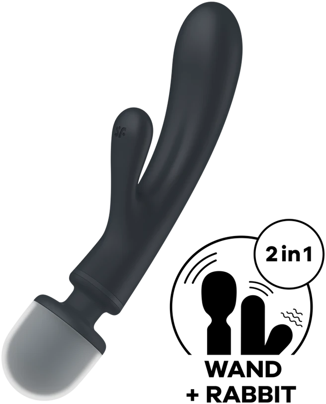 Satisfyer SATISFAJERIS TRIPALO MEILUŽIS PILKA