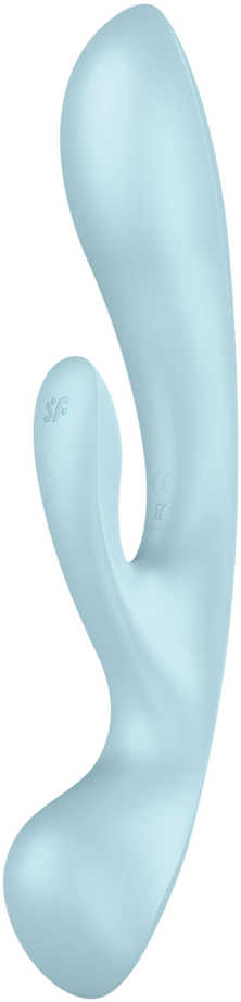 Satisfyer Triple Oh Light Mėlyna daugiafunkcis vibratorius