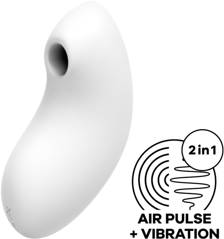 Satisfyer Vulva Lover 2 klitorio stimuliatorius su vibracija balta