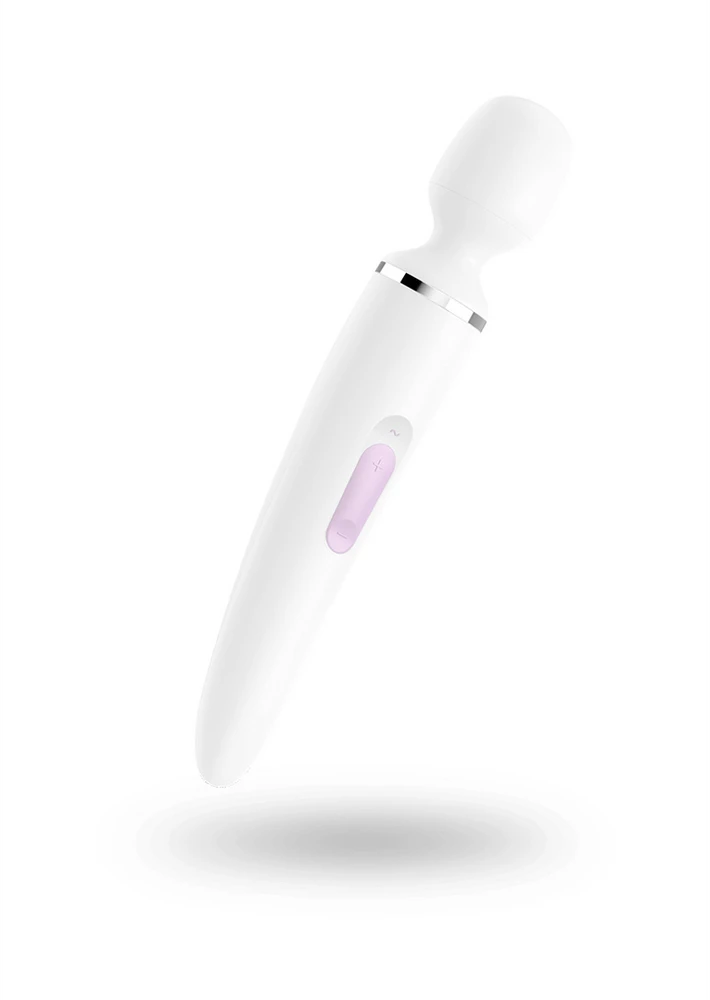 Satisfyer Wand-er Woman baltas/chromas