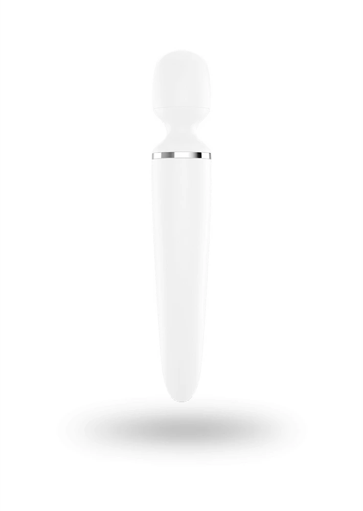 Satisfyer Wand-er Woman baltas/chromas