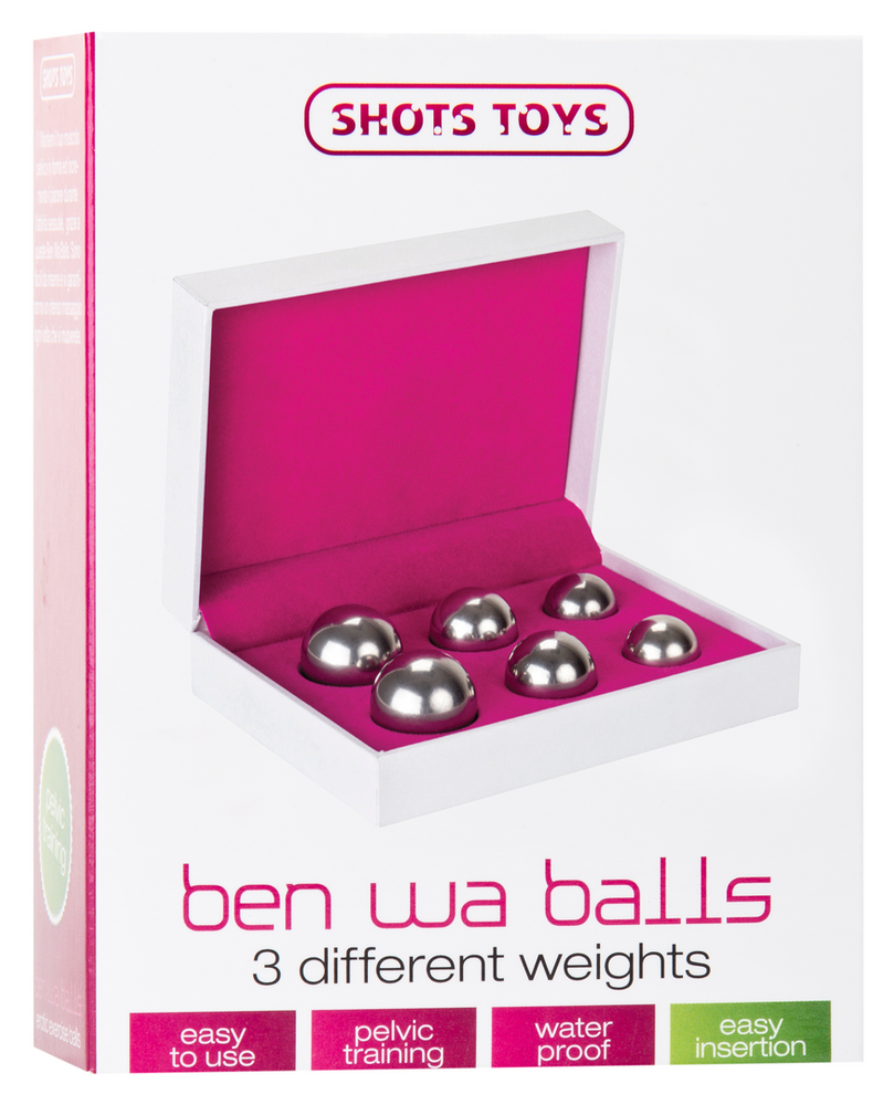 ShotsToys Ben Wa Balls Set - Sidabrinis