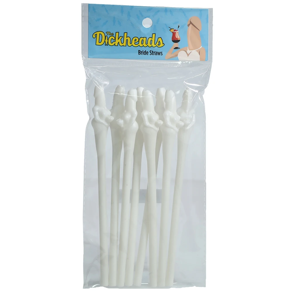 Shots Bride Straws - Baltas