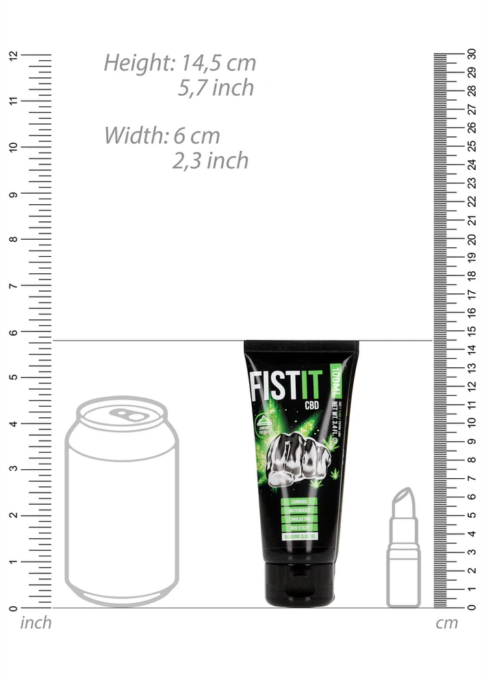 Shots Fist It CBD lubrikantas – 3,4 fl uncijos / 100 ml
