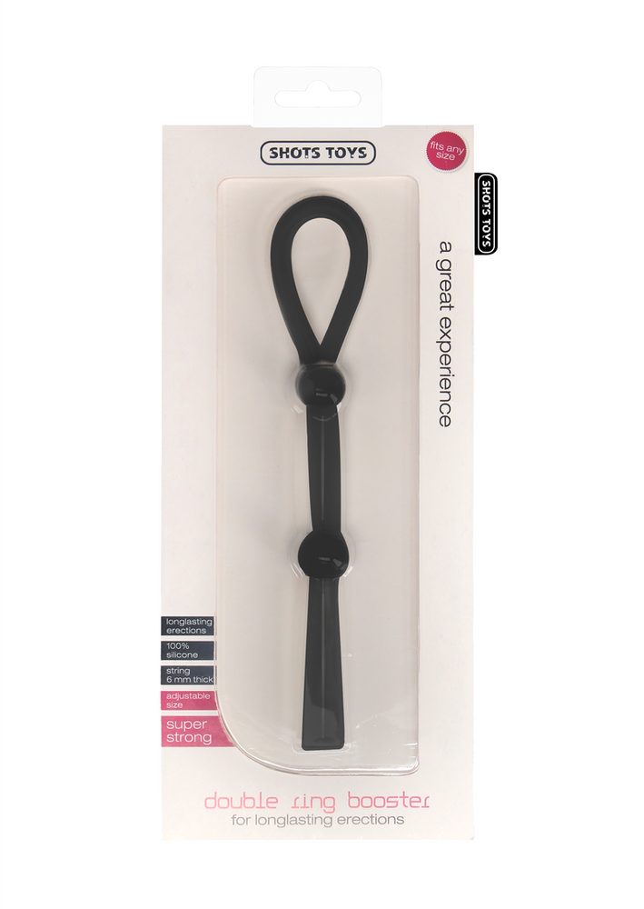 ShotsToys Double Ring Booster - Juodas