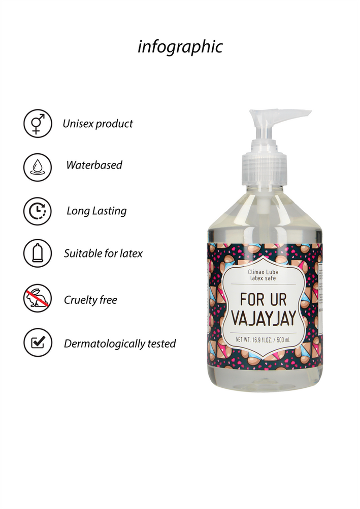 Shots „Ur Vajayjay“ – vandens pagrindo lubrikantas – 500 ml