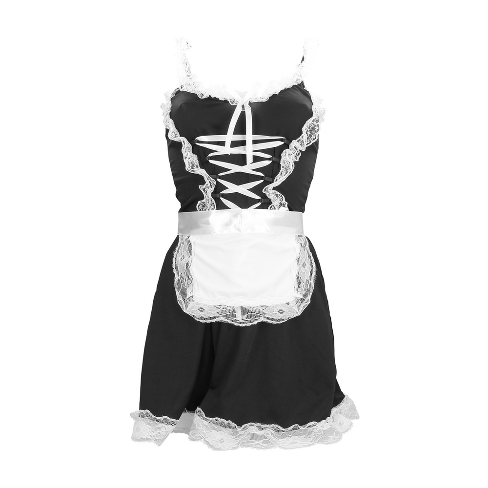 Shots French Maid Costume - S/M - Juodas