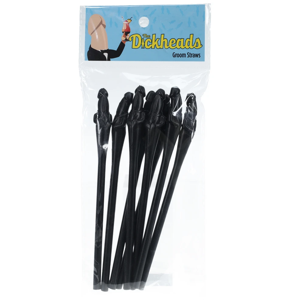 Shots Groom Straws - Juodas