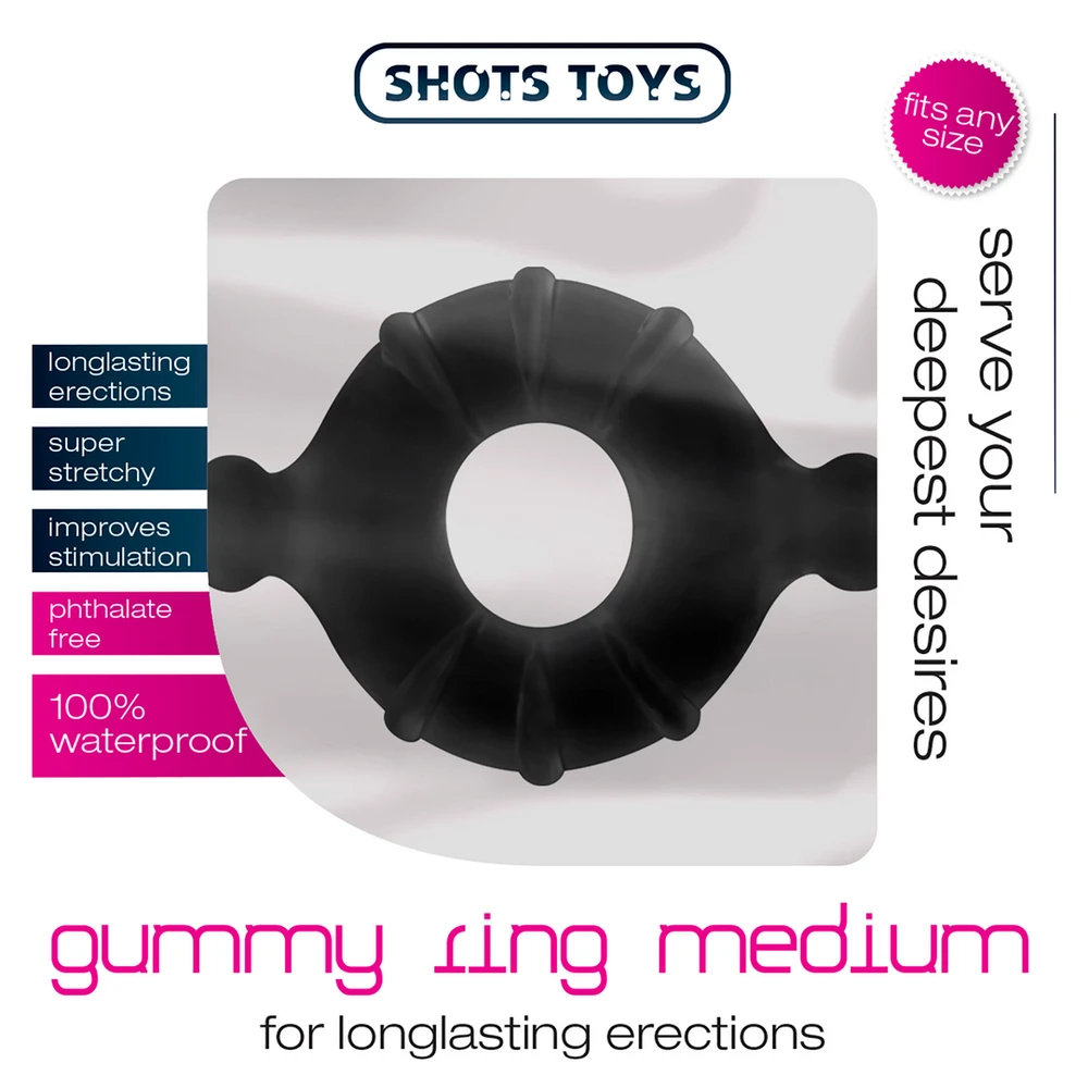 ShotsToys varpos žiedas ilgesnei erekcijai ir seksui