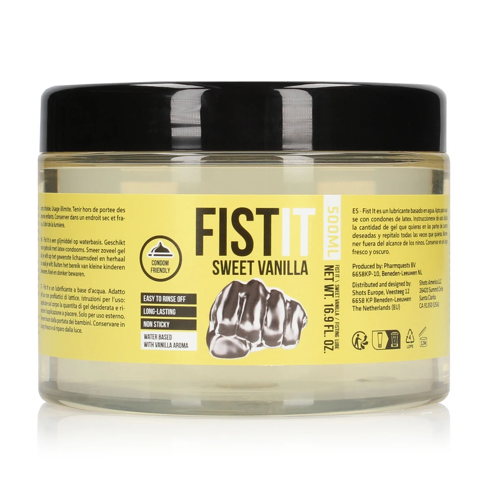 Shots Fist It Itin tirštas lubrikantas – vanilė – 17 fl oz / 500 ml