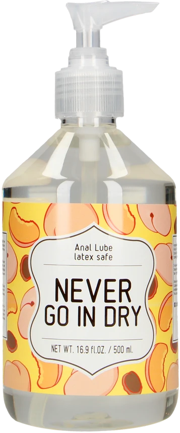 Shots „Never Go In Dry“ – vandens pagrindu pagamintas analinis lubrikantas – 500 ml