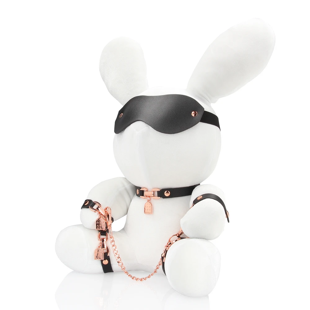 Shots Rabbit Bondage - Velvet - Large - Baltas