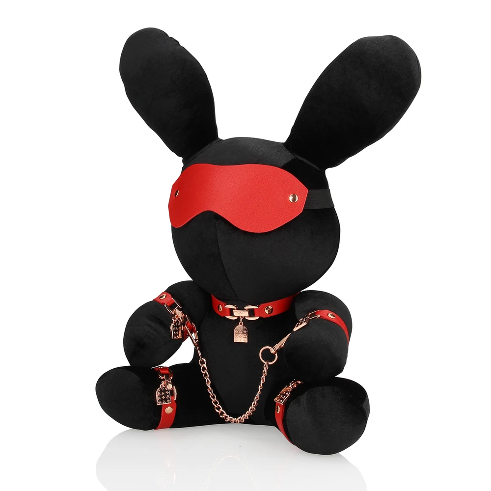 Shots Rabbit Bondage - Velvet - Large - Juodas