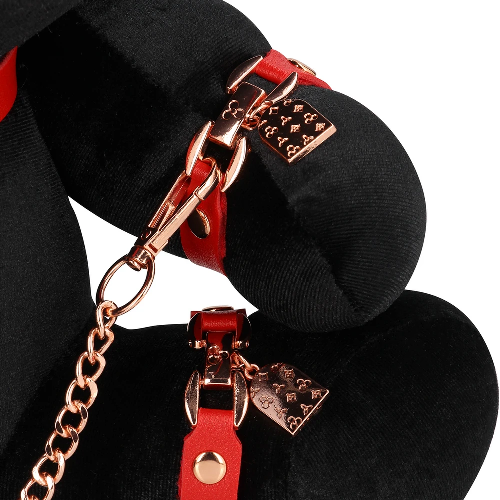 Shots Rabbit Bondage - Velvet - Large - Juodas
