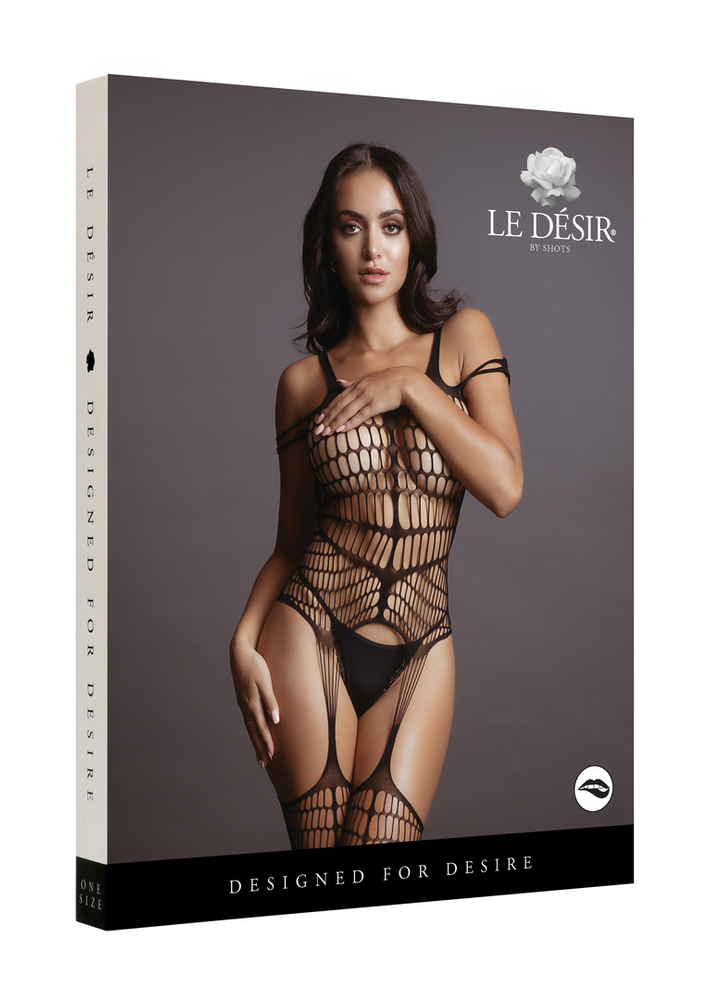 Shots Le Desir Shredded Bodystocking Juodas O/S