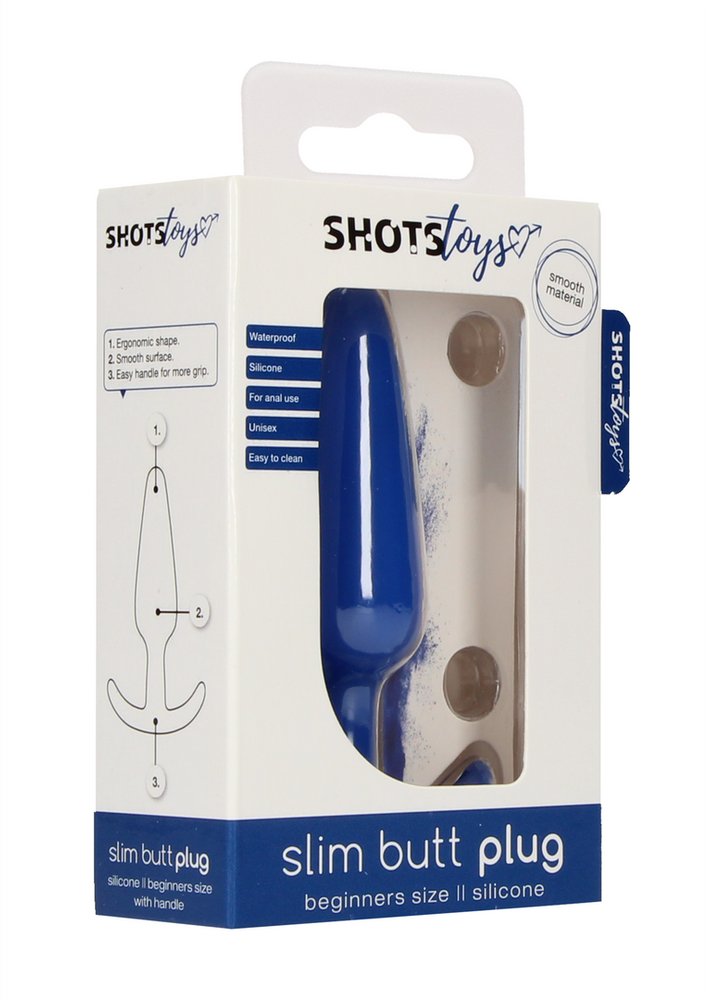 ShotsToys Vandeniui atsparus silikoninis analinis kištukas 7,5 cm
