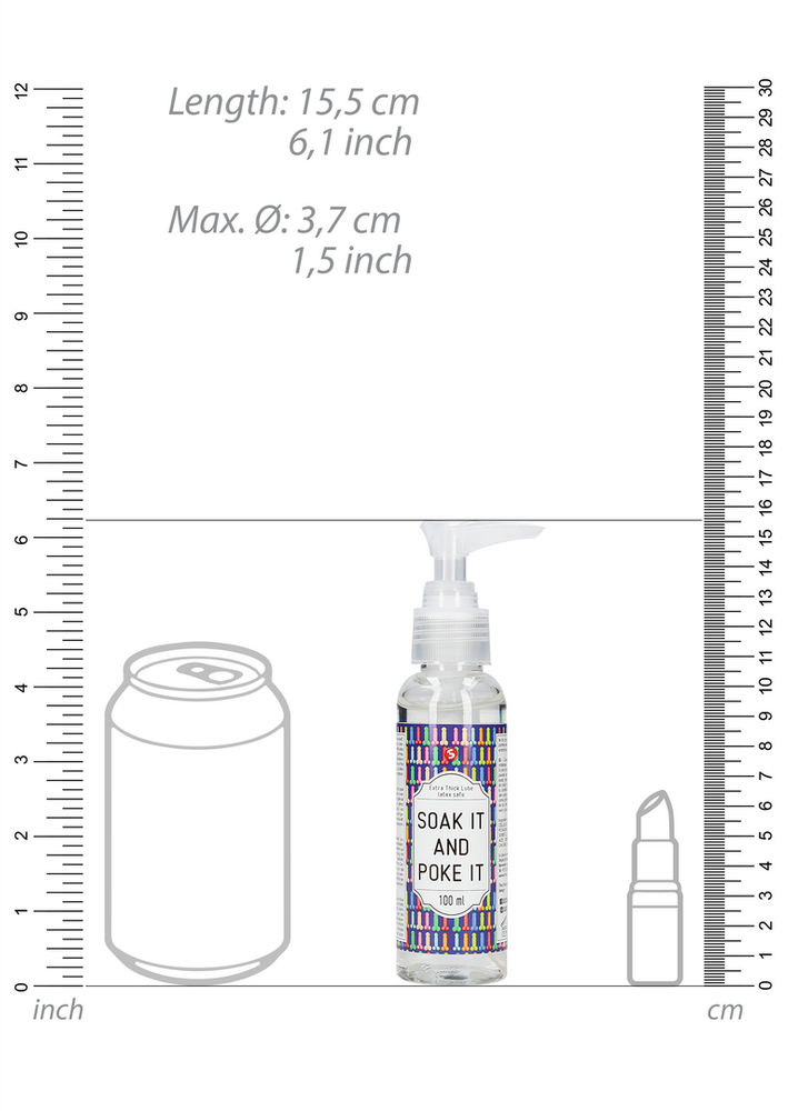 Shots „Soak It And Poke It“ – ypač tirštas lubrikantas – 100 ml