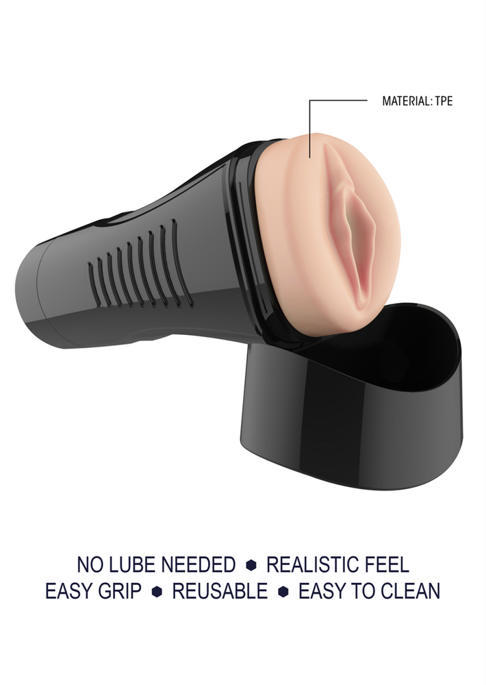 Slt By Shots SLT Self Lubrication Easy Grip Masturbator XL Vaginal - Flesh
