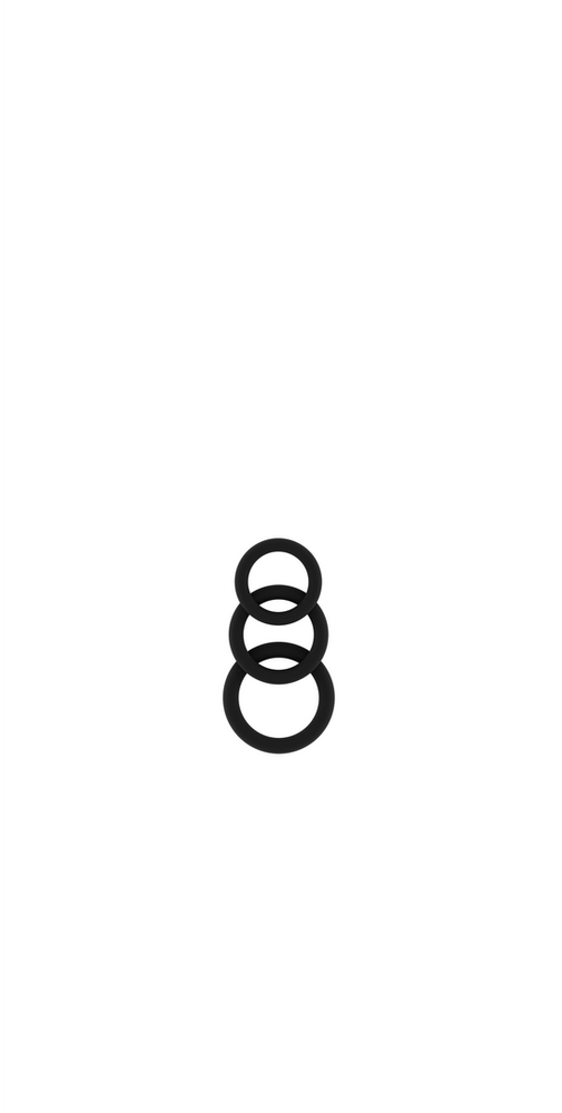 Sono By Shots No.25 - Cockring Set - Juodas