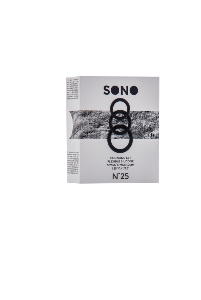 Sono By Shots No.25 - Cockring Set - Juodas
