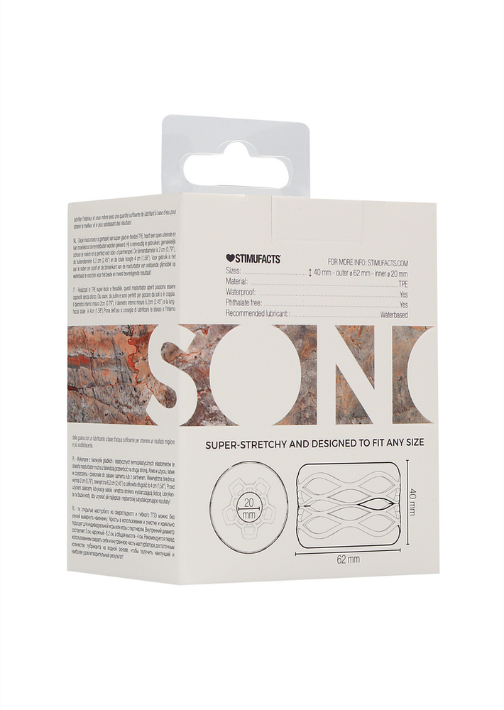 Sono By Shots Sono N0. 93 – apverčiamasis masturbatorius ir buferis – skaidrūs