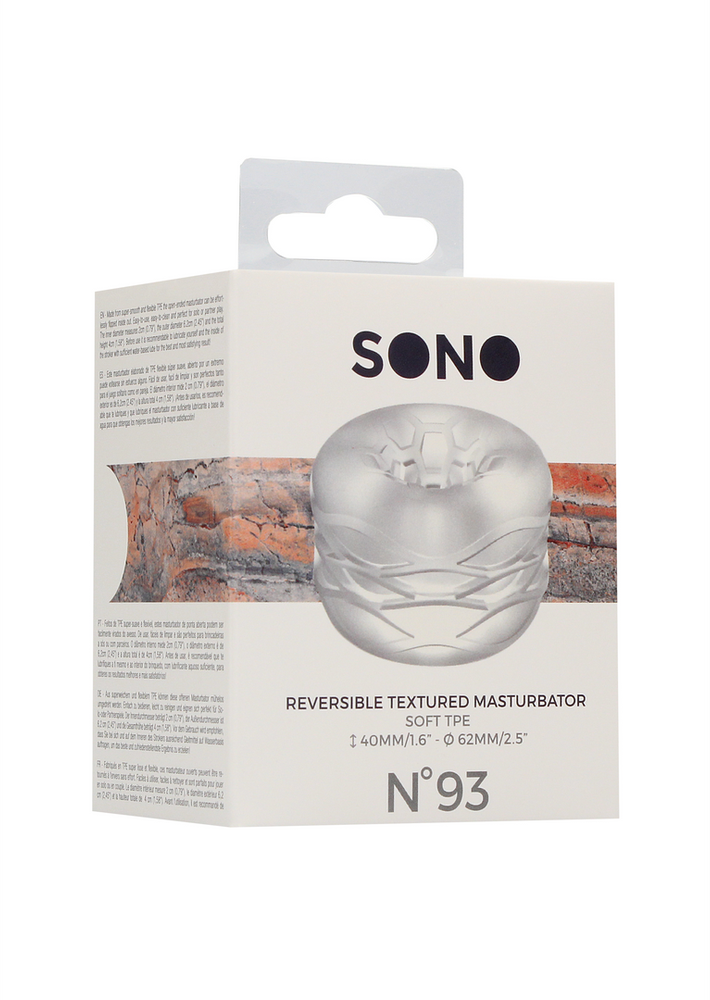 Sono By Shots Sono N0. 93 – apverčiamasis masturbatorius ir buferis – skaidrūs