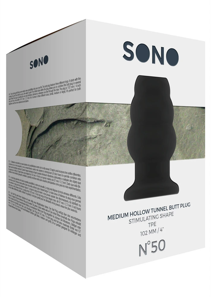 Sono By Shots Nr.50 – Tuščiavidurio tunelio užpakalio kištukas – vidutinis