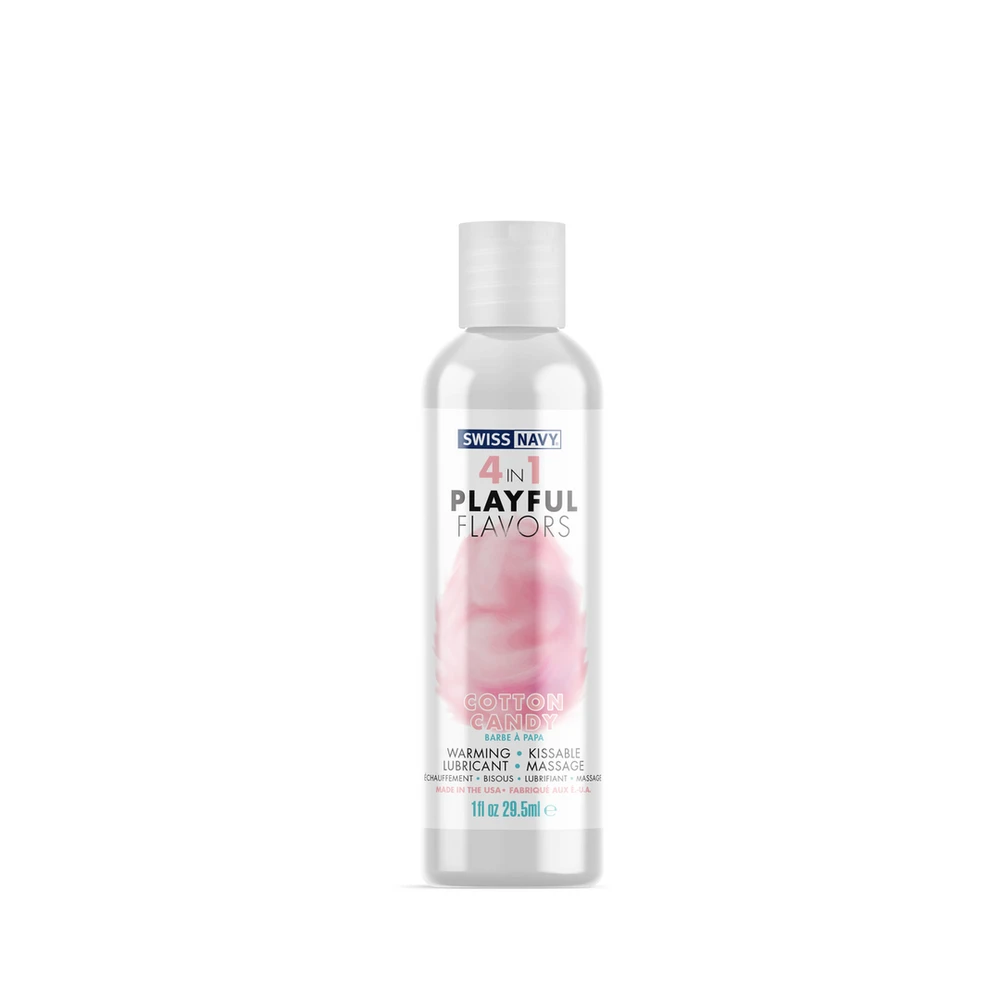 Swiss Navy 4 viename lubrikantas su cukraus vatos skoniu – 1 fl uncija / 30 ml