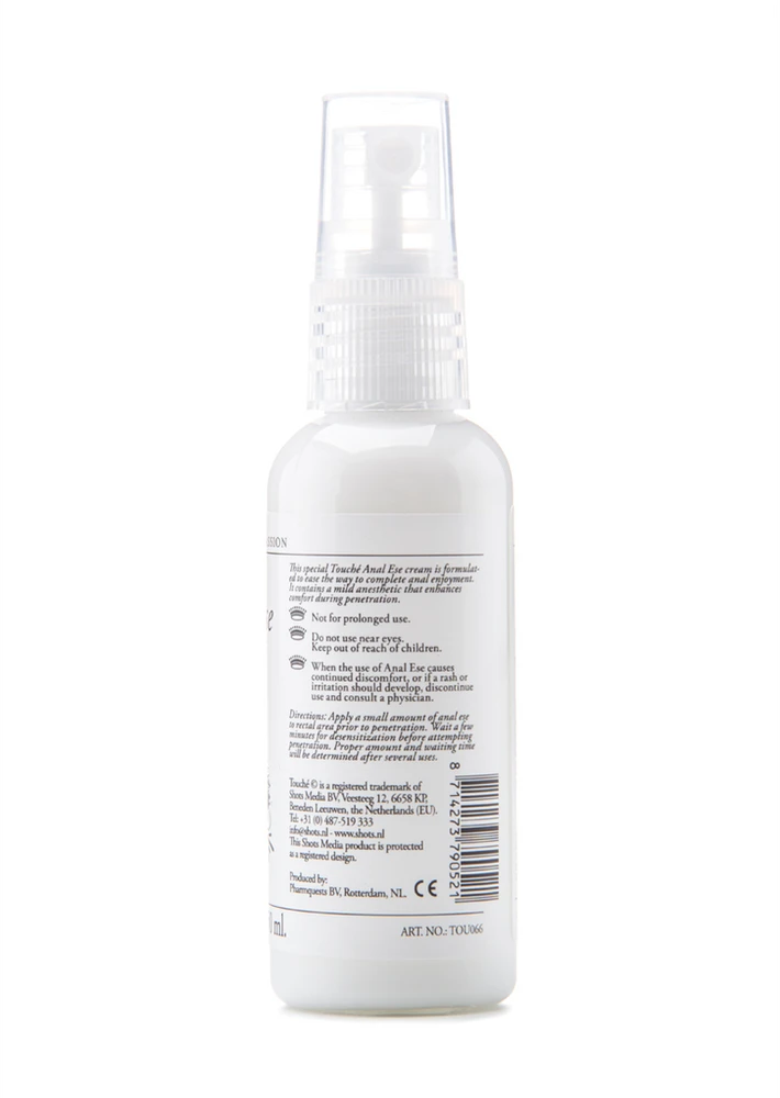 Touche By Shots Touché Anestezinis kremas analiniam seksui unisex 50ml