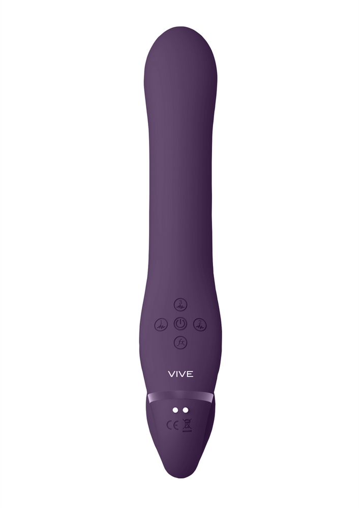 Vive By Shots Wave Ai – dvigubas vibracinis ir oro bangų tikėjimo dirželis be petnešėlių