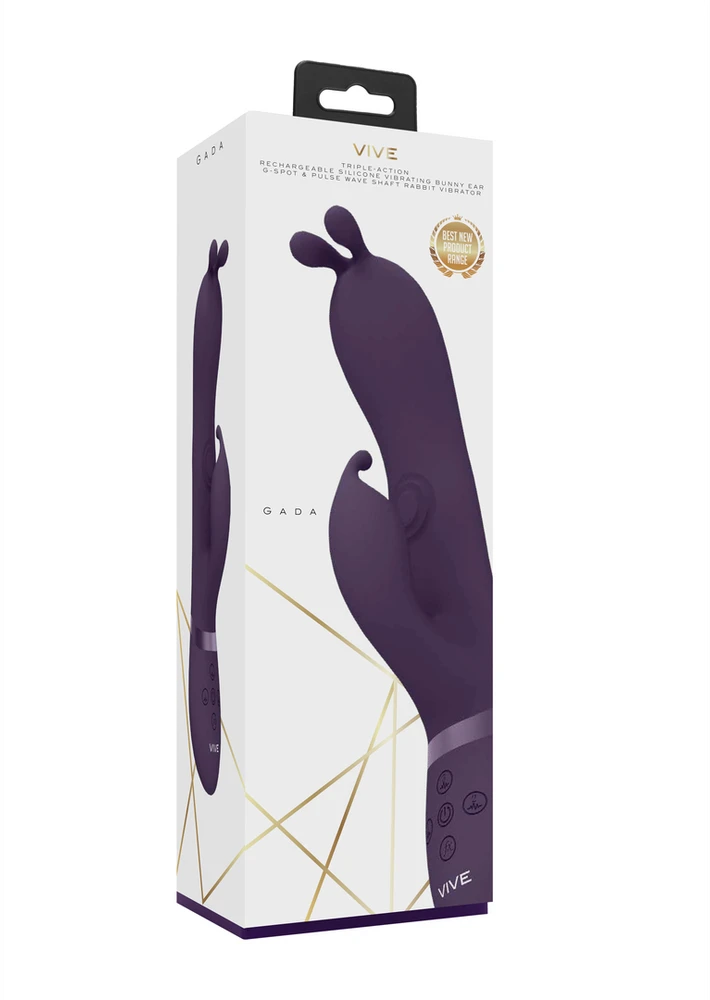 Vive By Shots Vive Gada – Vibrating Bunny Ear G taško triušis su pulso bangos kotu