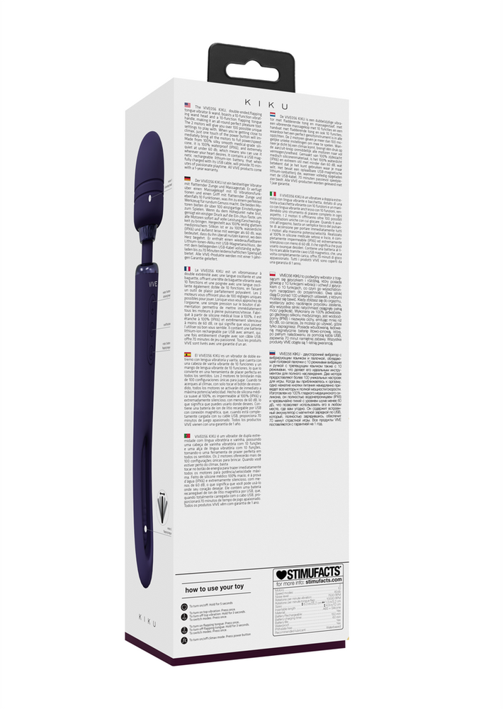 Vive By Shots Vive Clitoral Masažuoklis moterims, USB pakraunama Body Wand