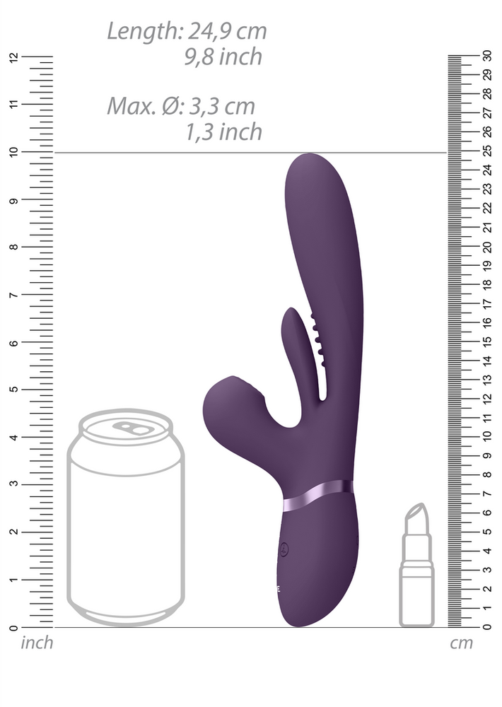 Vive By Shots Vive Rabbit Vibrator Makšties klitorio stimuliacija 10 režimų oro