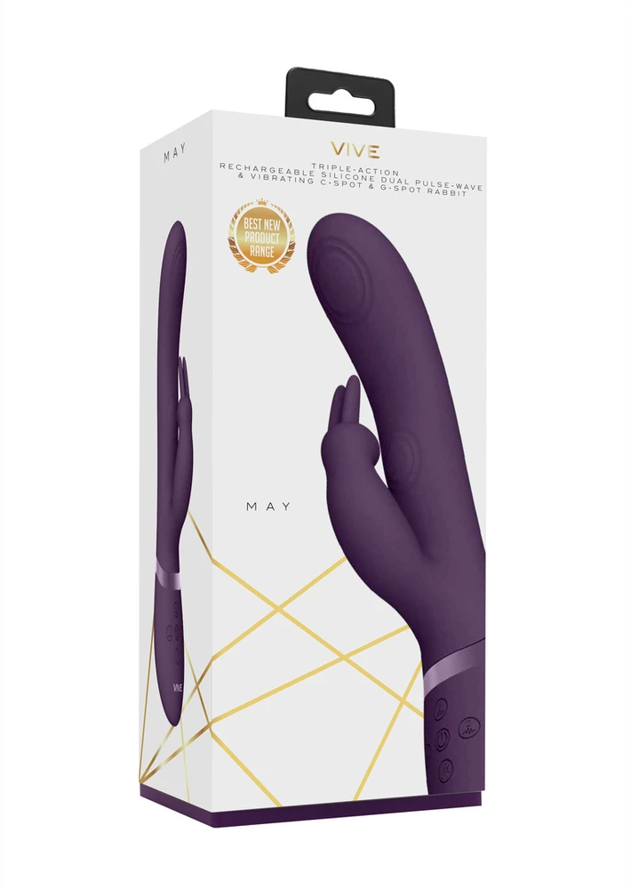 Vive By Shots Vive May - Pulse-Wave & C-spot & G-Spot Rabbit - Violetinė
