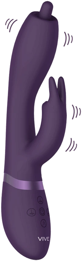 Vive By Shots Vive Wibrator Nilo - Pinpoint Rotating G-spot Rabbit - Violetinė