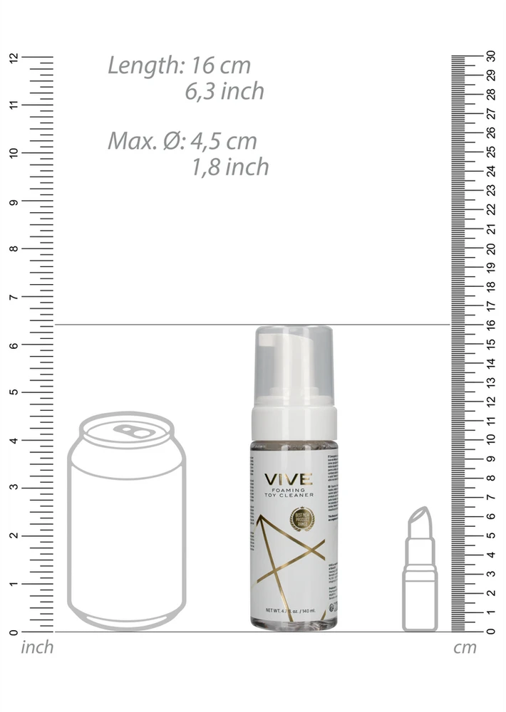 Vive By Shots Putojantis žaislų valiklis – 4,7 fl uncijos / 140 ml