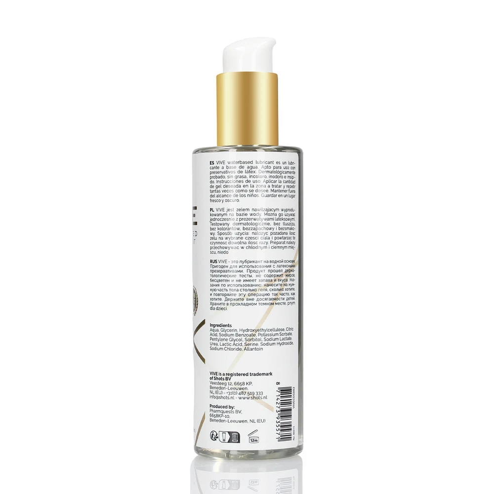 Vive By Shots Vive Švelnus DRĖKINAMASIS sekso gelis, BEKVAPIS, BESKONIS 150 ml
