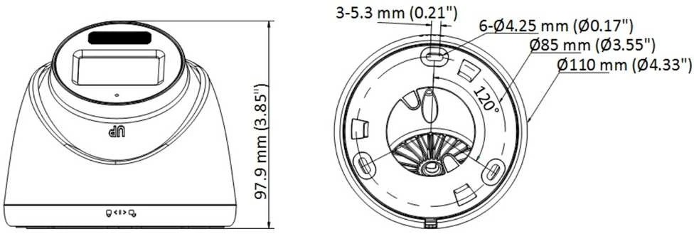 DS-2CE78U0T-LF (2,8 mm) kamera Turbo-HD turret 8Mpx Hikvision