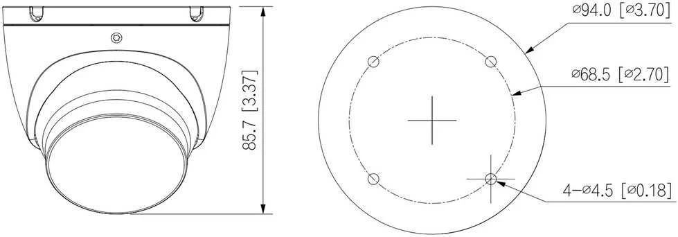Dahua DVI HDCVI KAMEROS HAC-HDW1200TLM-IL-A-0280B-S6-Juodas